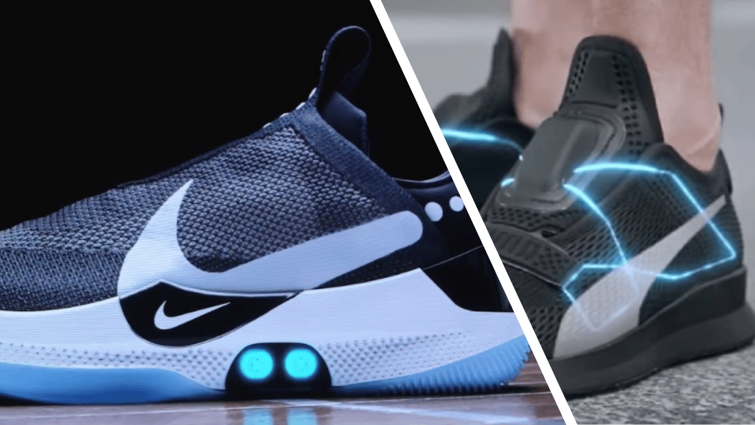 Back to the Future NIKE and Puma both deliver selflacing shoes